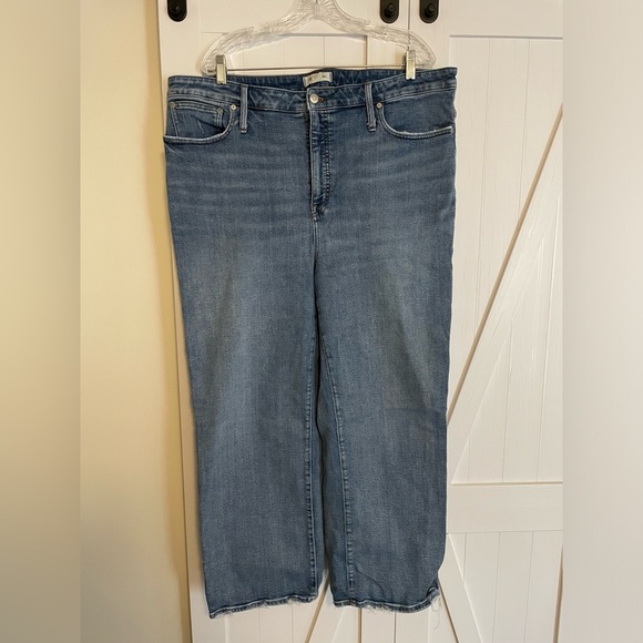 Madewell Denim - Madewell Women's Wide Leg Jeans in Medium Blue Wash